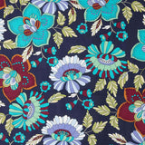 Viscosa Estampada Jardín Bohemio Azul - Ribes y Casals