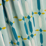 Viscosa Estampada Geométrica Verde Agua - Ribes y Casals