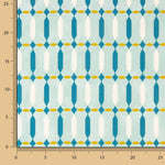 Viscosa Estampada Geométrica Verde Agua - Ribes y Casals