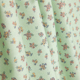 Percal Estampado Florecitas Vintage Verde Agua - Ribes y Casals