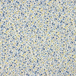 Popelín Algodón Orgánico Estampado Mil Flores Azules - Ribes y Casals