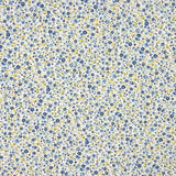 Popelín Algodón Orgánico Estampado Mil Flores Azules - Ribes y Casals