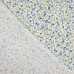 Popelín Algodón Orgánico Estampado Mil Flores Azules - Ribes y Casals