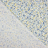 Popelín Algodón Orgánico Estampado Mil Flores Azules - Ribes y Casals