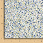 Popelín Algodón Orgánico Estampado Mil Flores Azules - Ribes y Casals