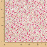 Popelín Algodón Orgánico Estampado Mil Flores Fucsia - Ribes y Casals