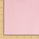 Popelín Algodón Orgánico Milrayas Rojo y Blanco - Ribes y Casals