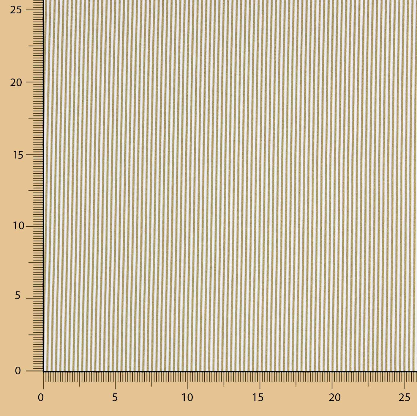 Popelín Algodón Orgánico Milrayas Verde y Blanco - Ribes y Casals