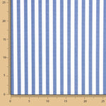 Popelín Algodón Orgánico Rayas Azul y Blanco - Ribes y Casals