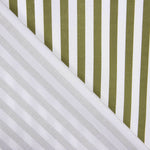 Popelín Algodón Orgánico Rayas Verdes y Blancas - Ribes y Casals