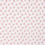 Popelín Algodón Orgánico Estampado Ramilletes Rojos - Ribes y Casals