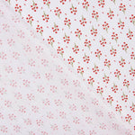 Popelín Algodón Orgánico Estampado Ramilletes Rojos - Ribes y Casals