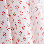 Popelín Algodón Orgánico Estampado Ramilletes Rojos - Ribes y Casals