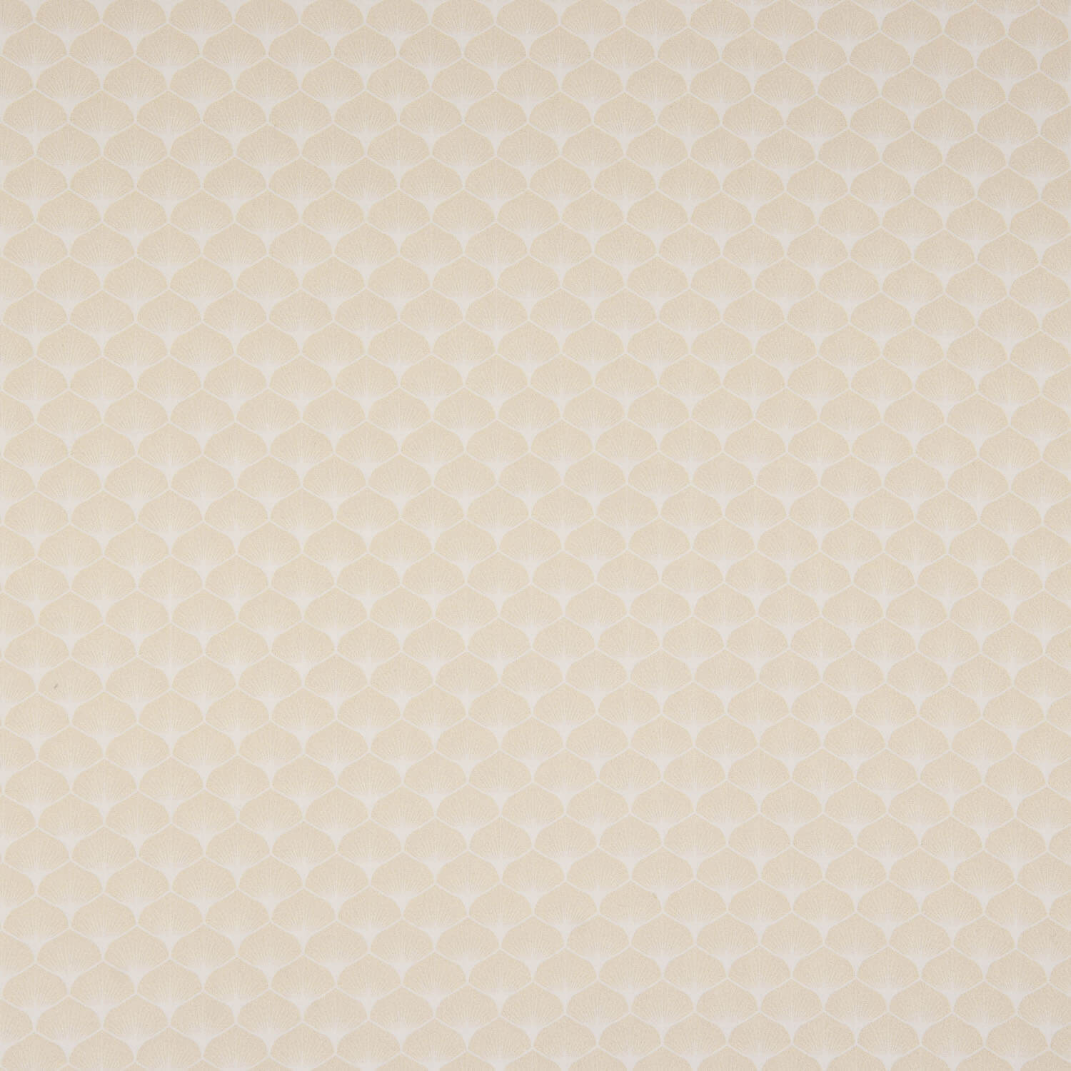 Popelín Algodón Estampado Abanicos Beige - Ribes y Casals