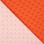 Popelín Algodón Estampado Abanicos Rojo Coral - Ribes y Casals