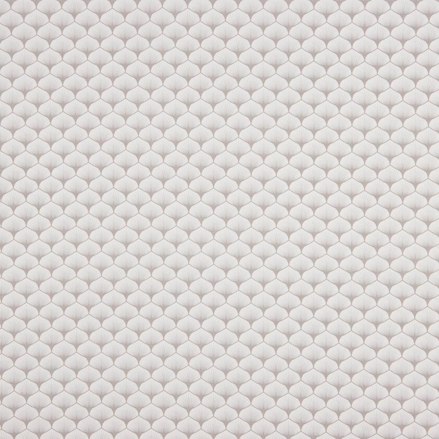 Popelín Algodón Estampado Abanicos Gris - Ribes y Casals