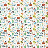 Popelín Algodón Estampado Viaje - Ribes y Casals