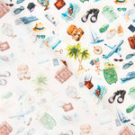 Popelín Algodón Estampado Viaje - Ribes y Casals