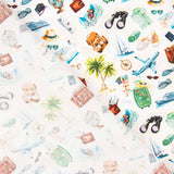 Popelín Algodón Estampado Viaje - Ribes y Casals