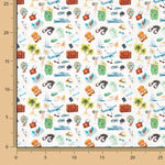 Popelín Algodón Estampado Viaje - Ribes y Casals