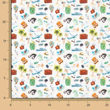 Popelín Algodón Estampado Viaje - Ribes y Casals