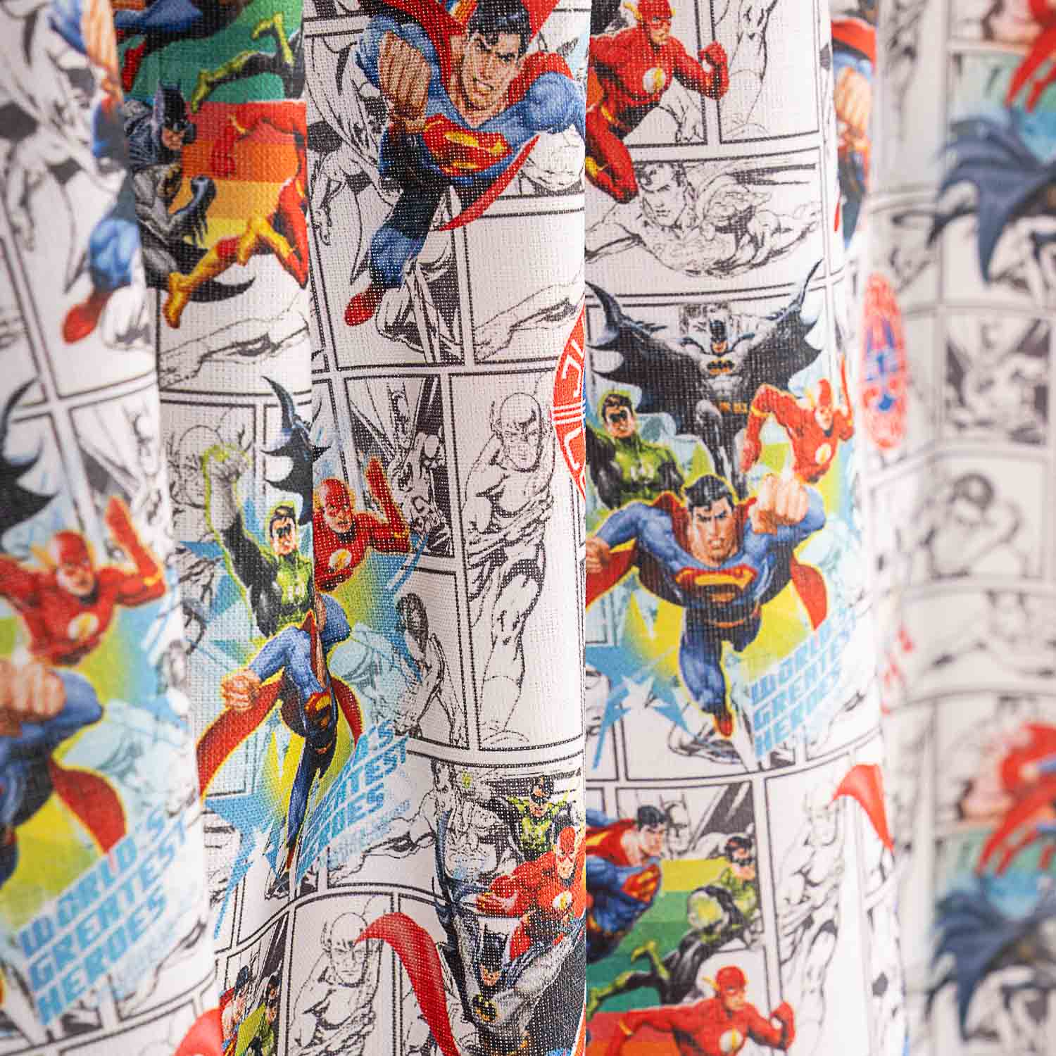 Popelín Algodón Estampado DC Comics Superhéroes - Ribes y Casals