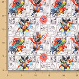 Popelín Algodón Estampado DC Comics Superhéroes - Ribes y Casals