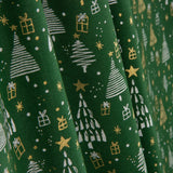 Popelín Estampado Bosque Navideño Verde - Ribes y Casals