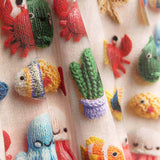 Cretona Algodón Fondo Marino Kawaii - Ribes y Casals