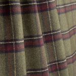 Loneta Efecto Lino Cuadros Highlands Verde Kaki - Ribes y Casals