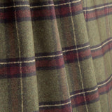 Loneta Efecto Lino Cuadros Highlands Verde Kaki - Ribes y Casals