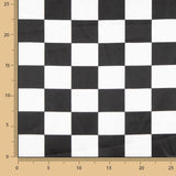 Raso Carnaval Cuadros Negro y Blanco - Ribes y Casals