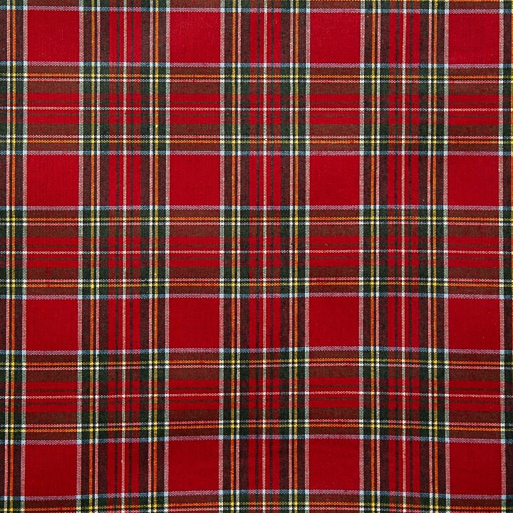 Resinada Antimanchas Cuadros Tartán Navidad Rojo - Ribes y Casals