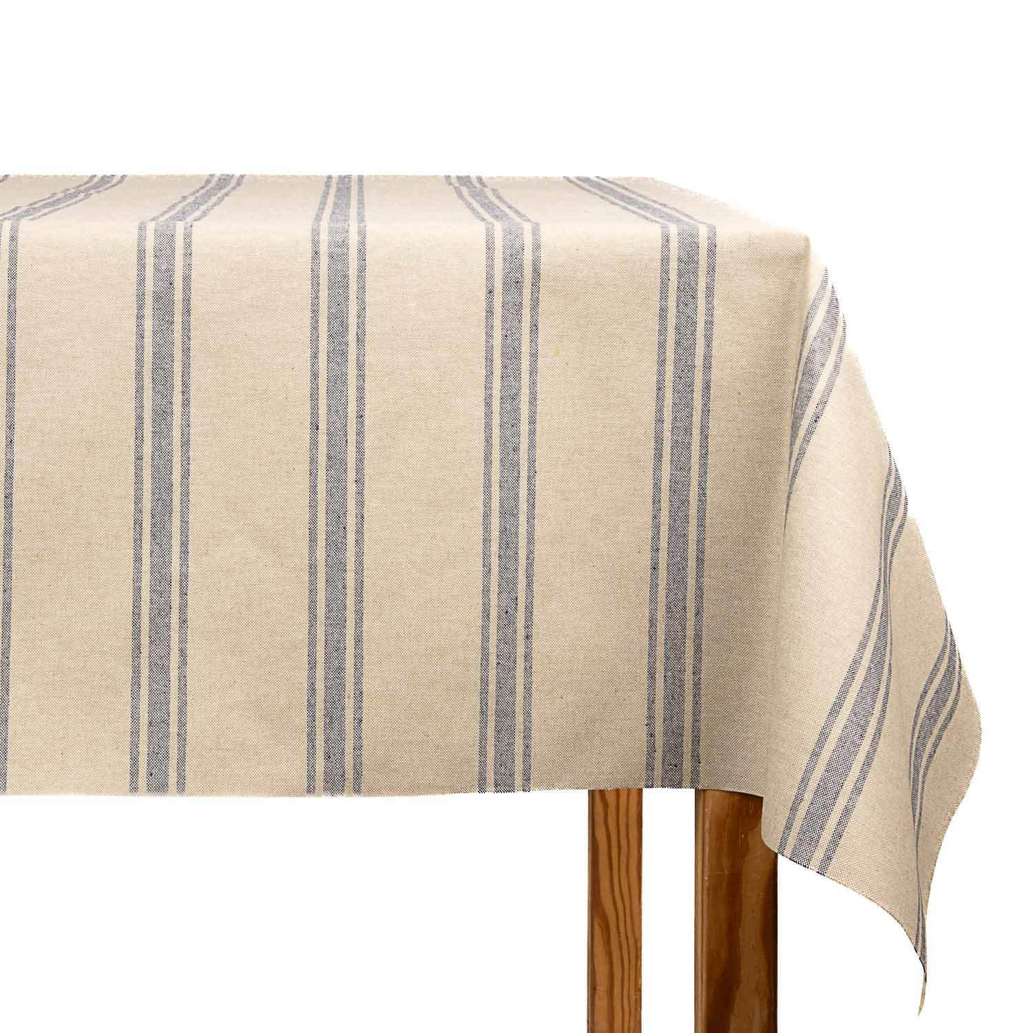 Resinada Antimanchas Rayas Azules sobre Natural - Ribes y Casals