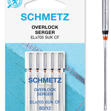 Agujas Schmetz Overlock ELx705 SUK CF Jersey - Ribes y Casals