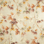 Loneta Efecto Lino Hojas de Otoño Beige - Ribes y Casals