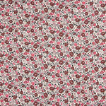 Sarga de Viscosa Estampada Flores Rosa y Burdeos - Ribes y Casals