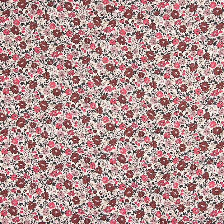 Sarga de Viscosa Estampada Flores Rosa y Burdeos - Ribes y Casals