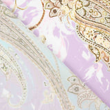 Satén Estampado Cachemira Lavanda - Ribes y Casals