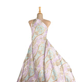 Satén Estampado Cachemira Lavanda - Ribes y Casals