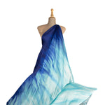 Satén Estampado Cascada Azul - Ribes y Casals