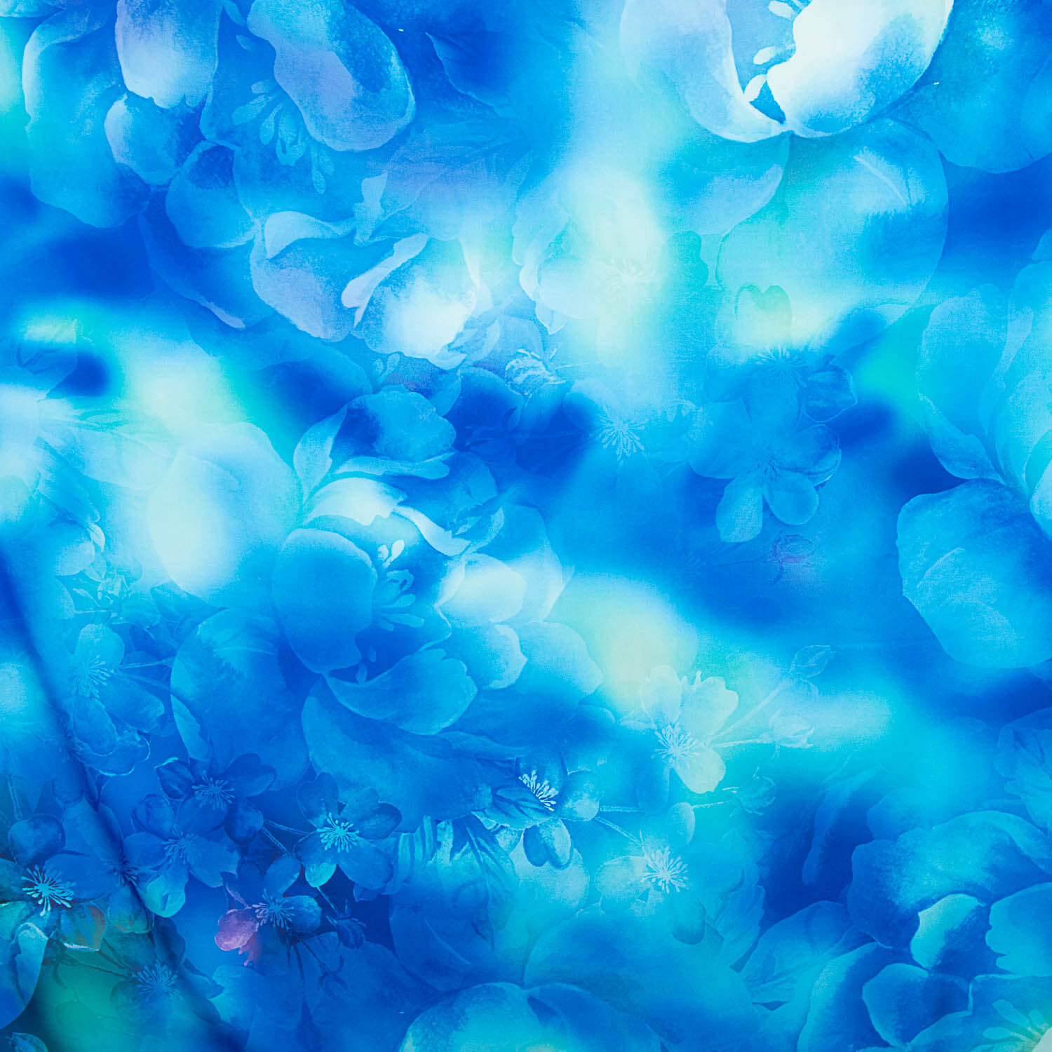 Satén Estampado Flash Azul - Ribes y Casals