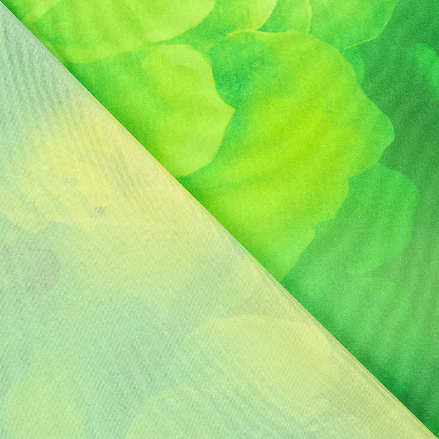 Satén Estampado Flash Verde - Ribes y Casals