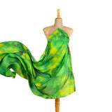 Satén Estampado Flash Verde - Ribes y Casals