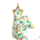 Satén Estampado Luna Verde Agua - Ribes y Casals