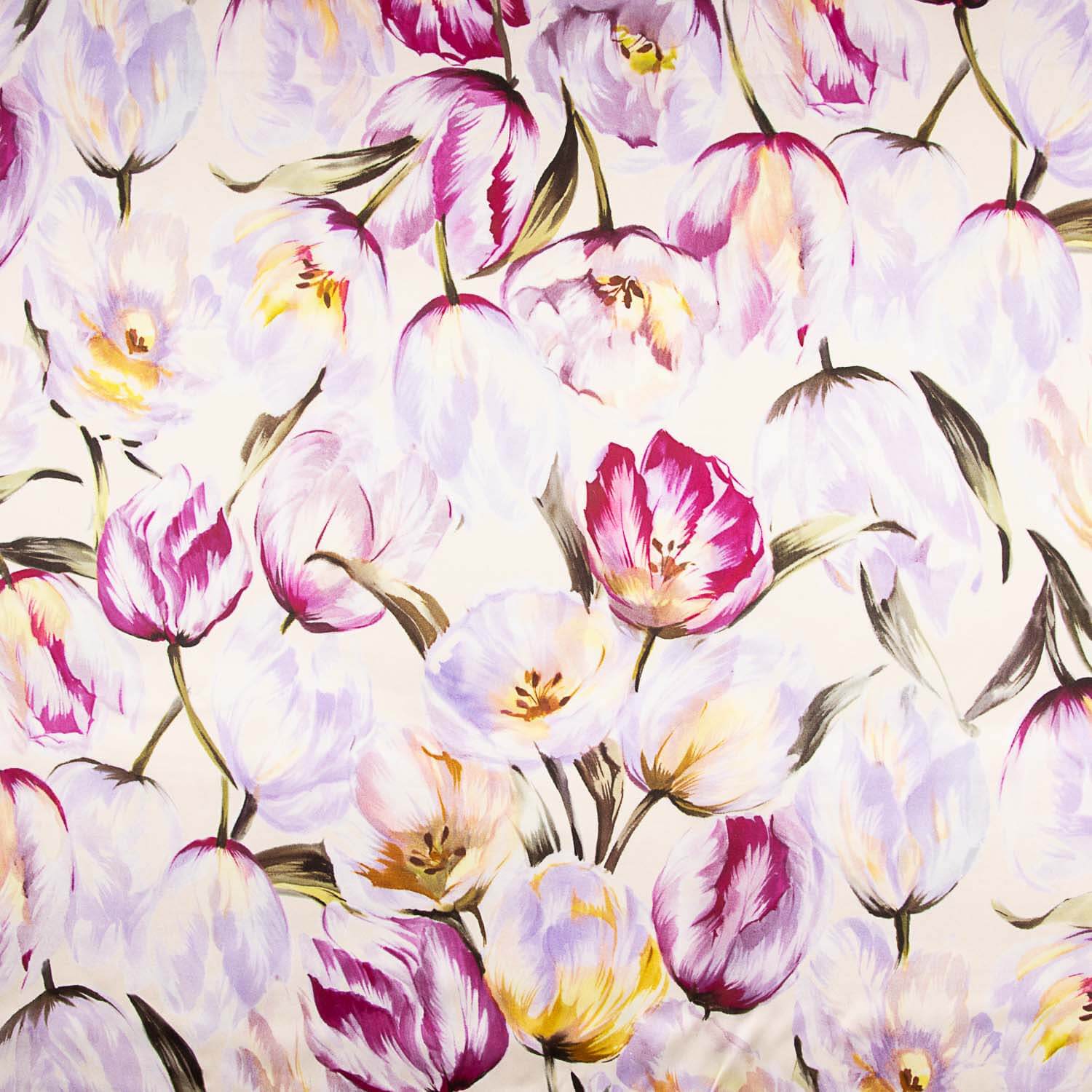 Satén de Seda Natural Jardín Romántico - Ribes y Casals