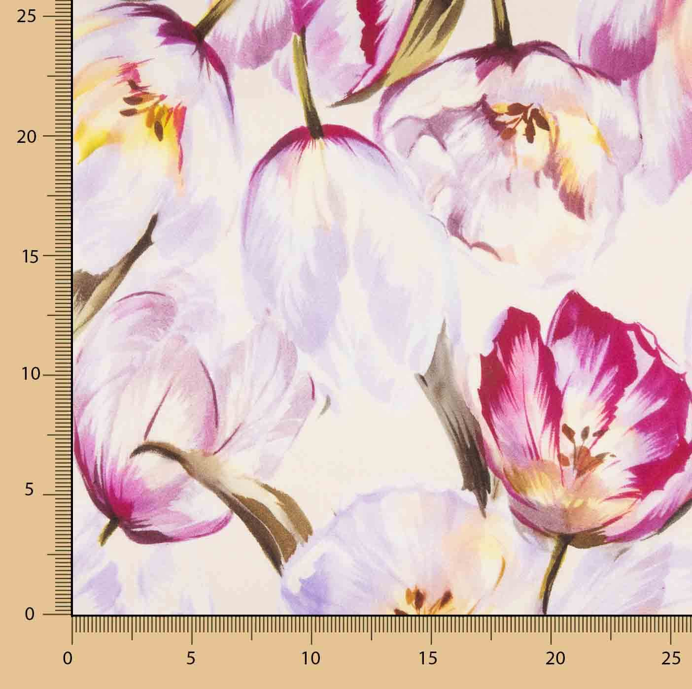 Satén de Seda Natural Jardín Romántico - Ribes y Casals