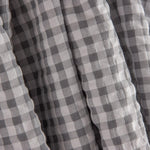 Seersucker Cuadros Vichy Gris Perla - Ribes y Casals