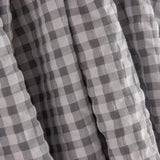 Seersucker Cuadros Vichy Gris Perla - Ribes y Casals