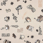 Loneta Estampada Café Vintage - Ribes y Casals